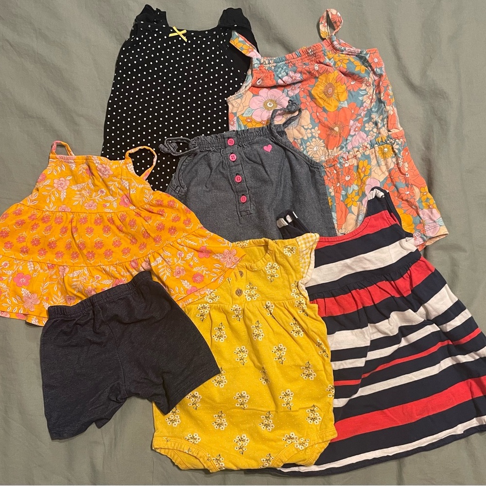 Colorful Baby Rompers, Top and Dress